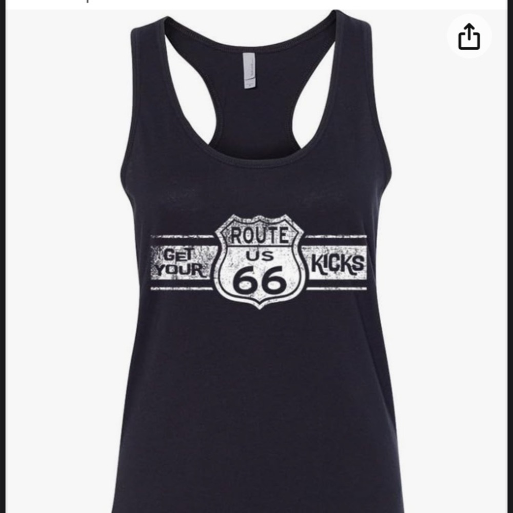 Route 66 tank. Racer back.